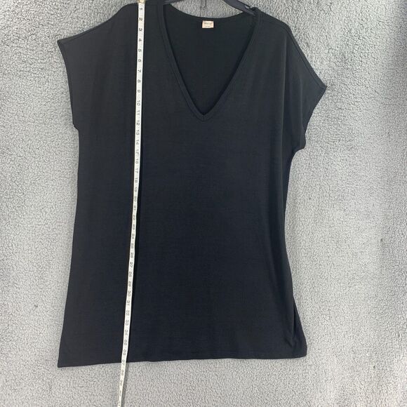 Wilfred free Womens T Shirt Dress Tunic Sz L Stretch Black Oversized Lagenlook - Picture 4 of 11